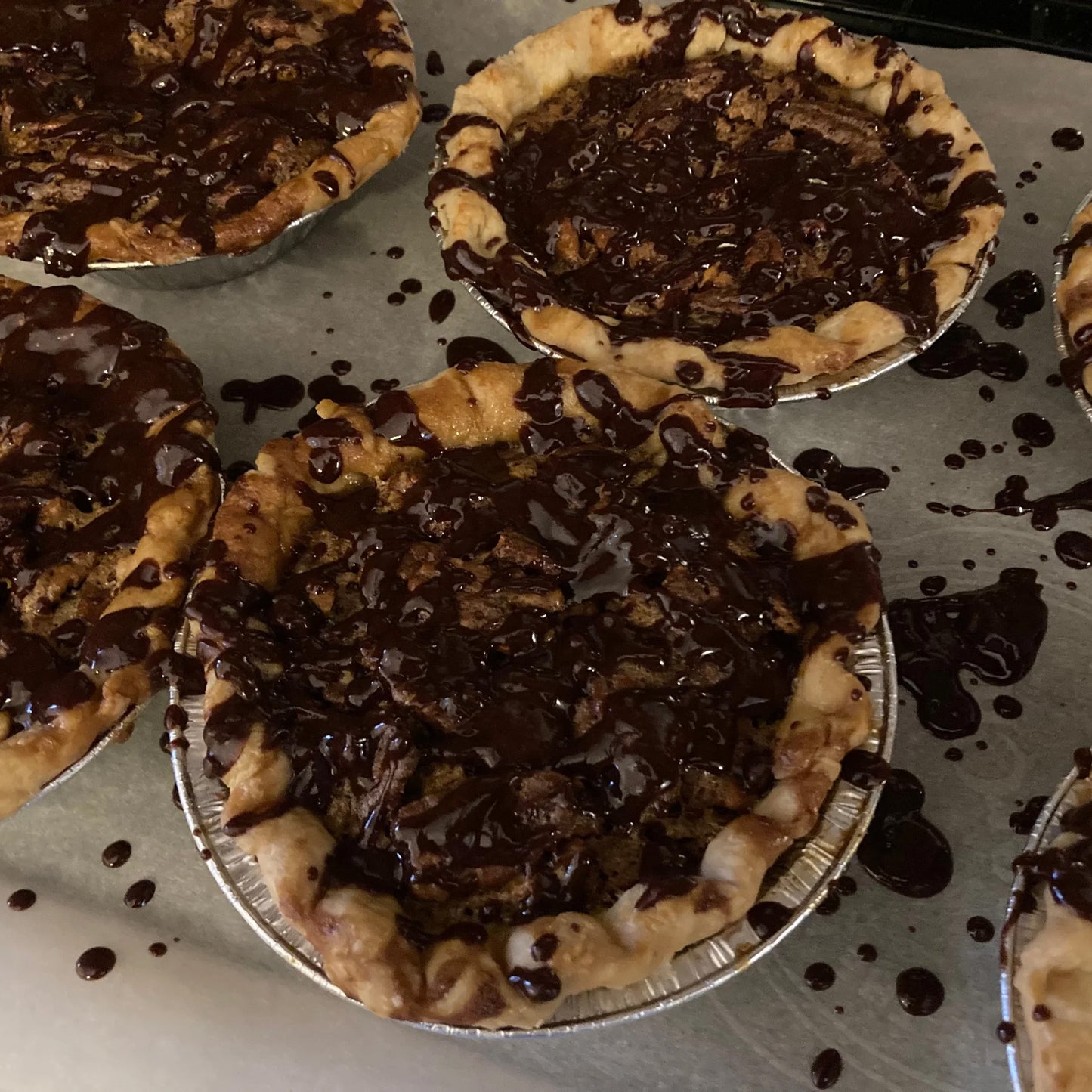 Chocolate Bourbon Pecan (DF) - Slightly Crooked Pies