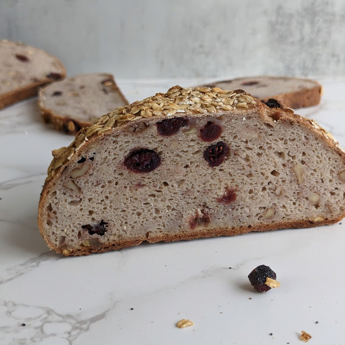 Cranberry & Walnut Oat Boule Gluten-Free Bread